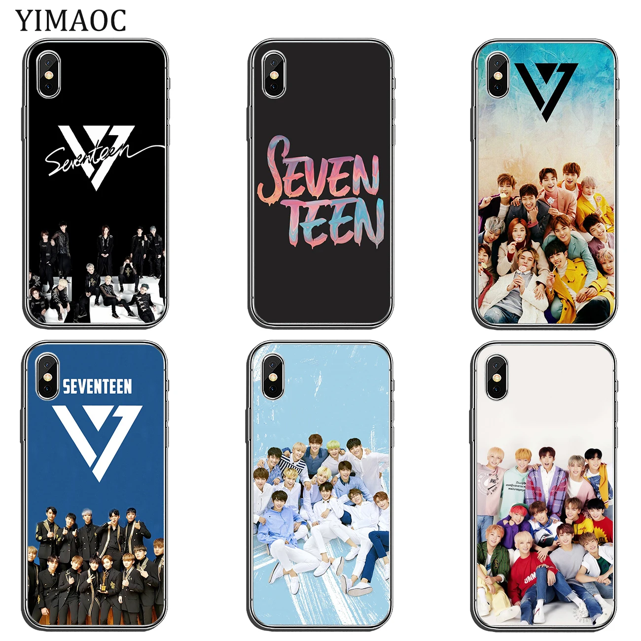 Мягкий силиконовый чехол YIMAOC Seventeen 17 Kpop для Apple iPhone 11 Pro X XR XS Max 6 6S 7 8 Plus 5 5S SE 10 |