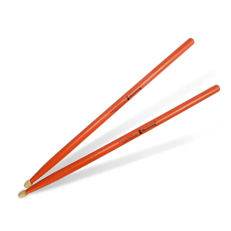 Orange 5A 1 пара 5A 7A легкие противоскользящие профессиональные барабанные палочки ударные инструменты аксессуары - Цвет: Orange 5A