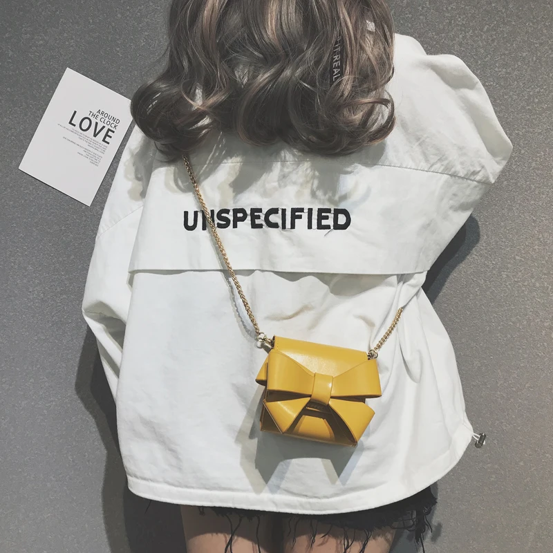 Chain female bag 2019 spring and summer new wild Chic shoulder slung small square | Багаж и сумки