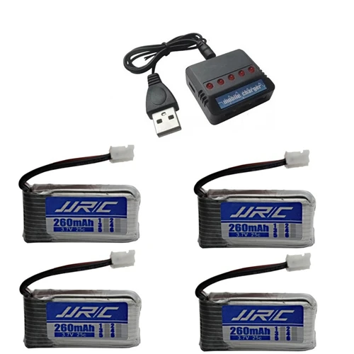 Цвет: желтый Аккумулятор JJRC H36 3,7 V 260mAh для JJRC E010 E011 E012 E013 Furibee F36 RC части квадрокоптера Lipo батарея и зарядное устройство - Цвет: Цвет: желтый