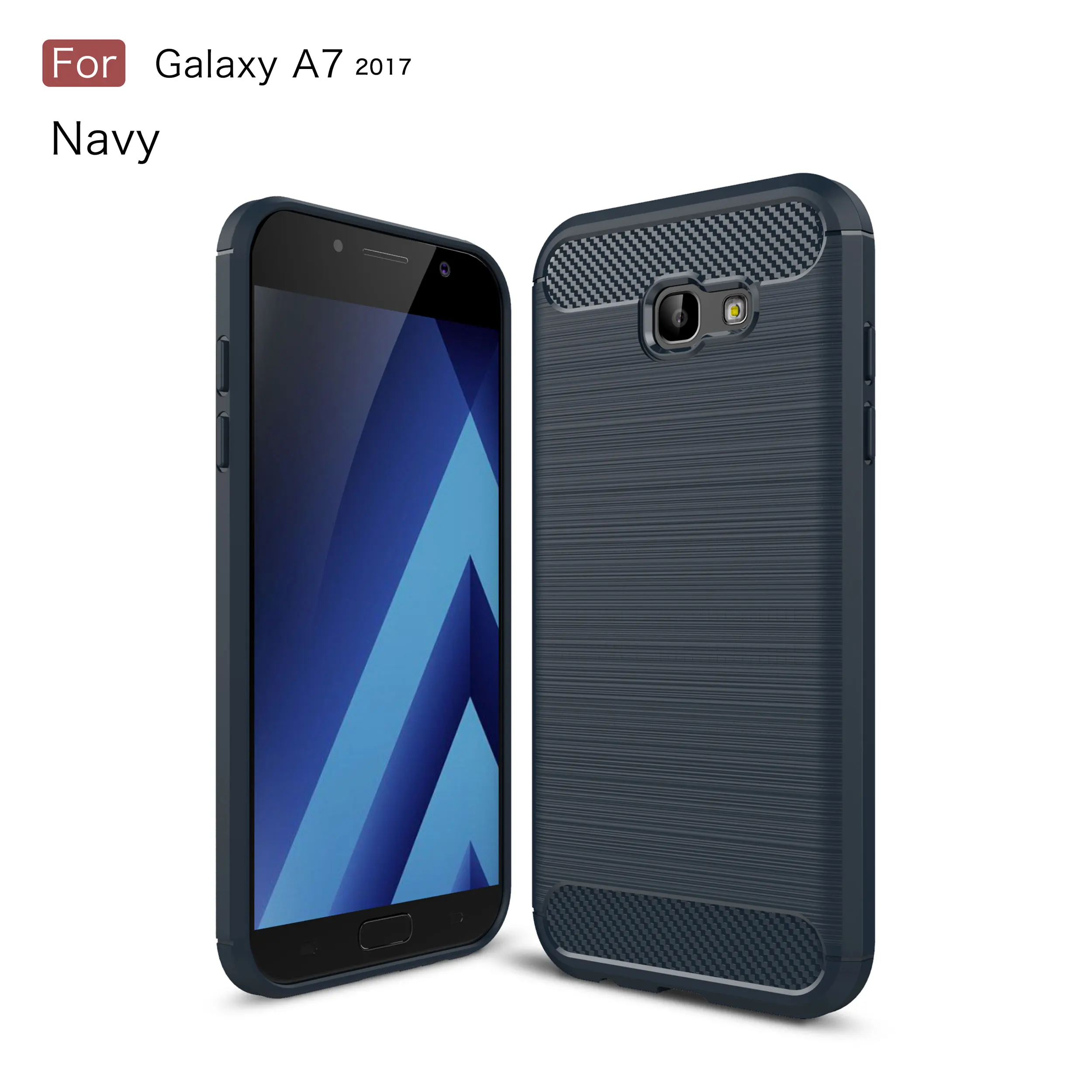 Для samsung Galaxy A7 (2017) антидетонационных матовый углеродного волокна Текстура мягкая