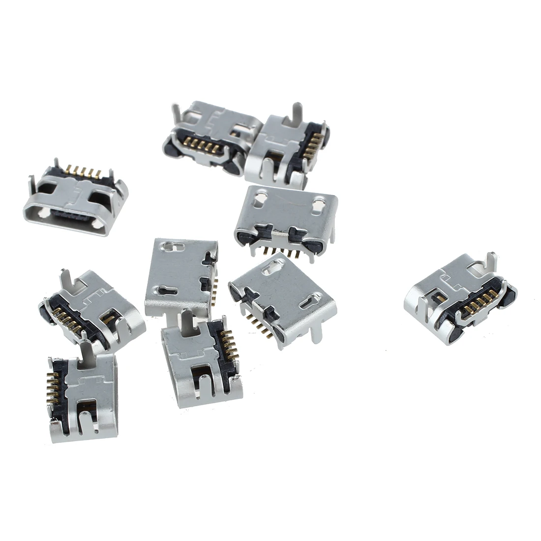 

10 шт., розетка с разъемом Micro USB типа B, 5 контактов
