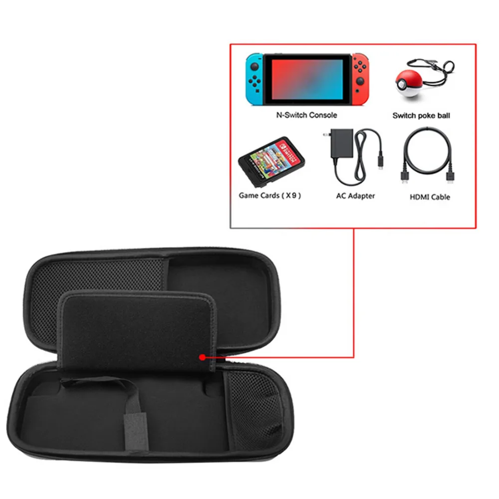 Портативная легкая сумка для хранения для NS Nintend Switch видео Игровая приставка Multi-function сумка для хранения сумка чехол