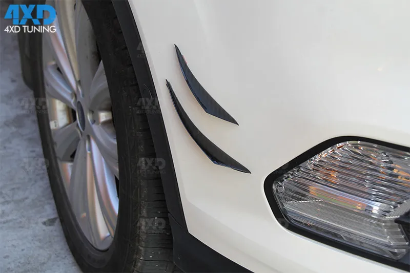 Авто карбоновый бампер Canards air vent универсальная внешняя отделка для всех моделей передний сплиттер плавники автомобиля стикер автомобиля Стайлинг