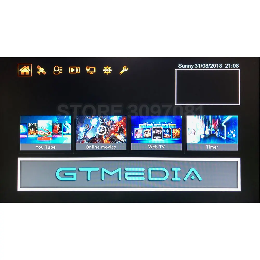Супер Спутниковый ресивер GTmedia V9 Freesat V9 супер обновленный GTmedia V8 Nova с CCcam Cline на 1 год Европа Испания