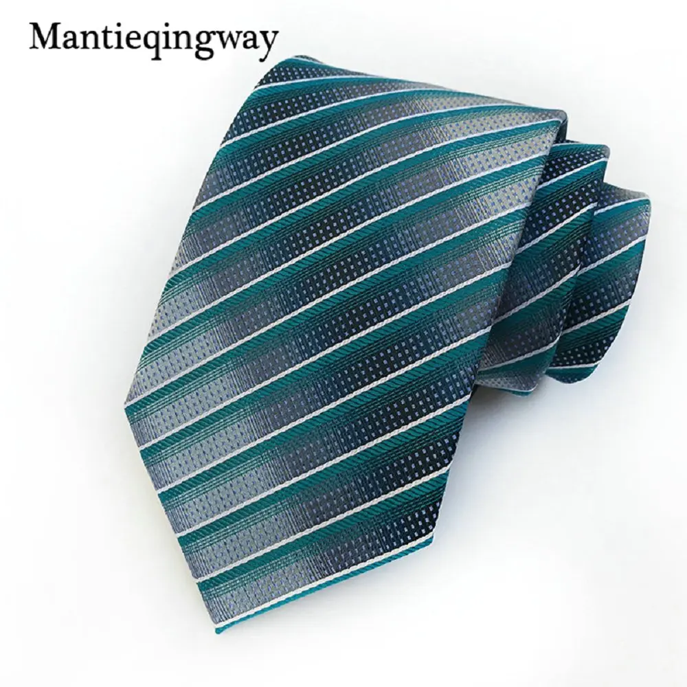 Mantieqingway модный клетчатый Пейсли 8 см галстук для мужчин костюм деловой галстук из полиэстера мужской бренд шеи галстуки подарок - Цвет: 11