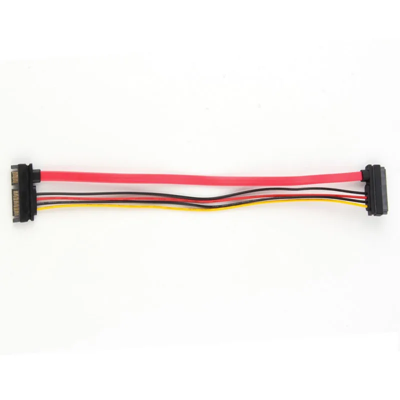 22Pin SATA Кабель Штекерный к женскому 7 + 15 Pin Serial ATA Data Power Combo Удлинительный кабель