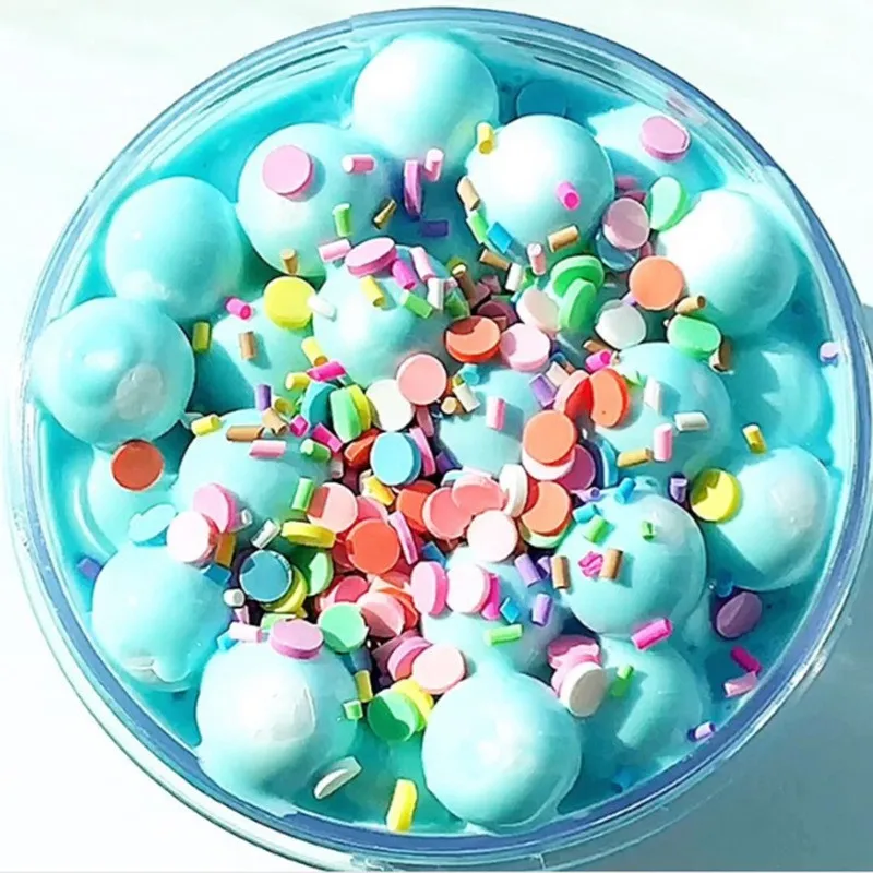 Фруктовое пюре хлопковое смешивание грязи облако слизи шпатлевка сжимающая