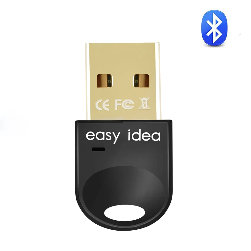 Беспроводной usb-адаптер Bluetooth для компьютера Bluetooth Dongle USB Bluetooth 4,0 PC адаптер Bluetooth приемник передатчик - Цвет: Black