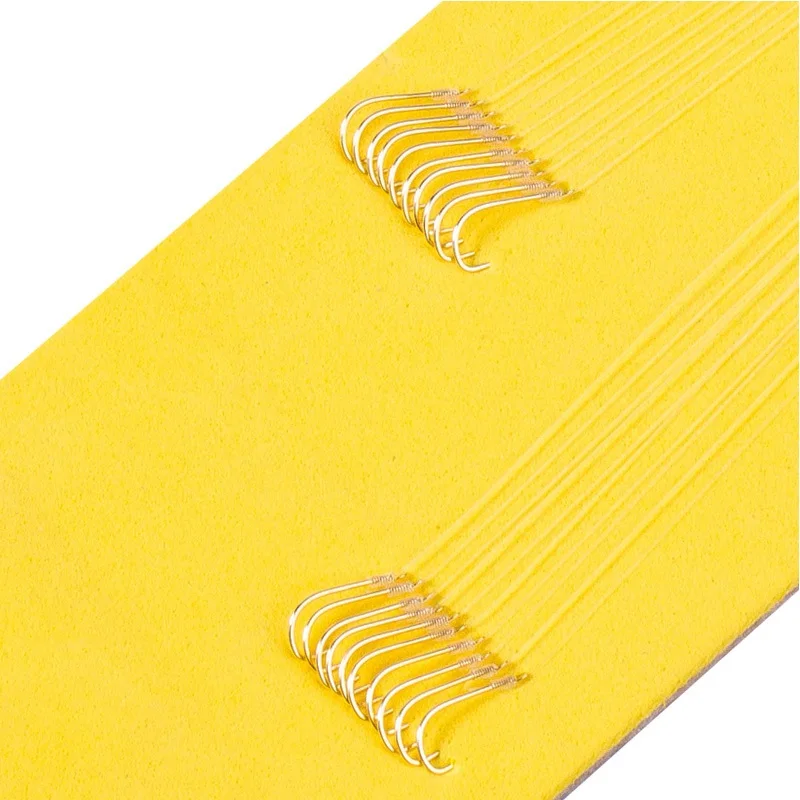 10pcs/bag Relied gold sleeves line double hook fishing taiwan tackle meridianal Handing Hook 2 | Спорт и развлечения