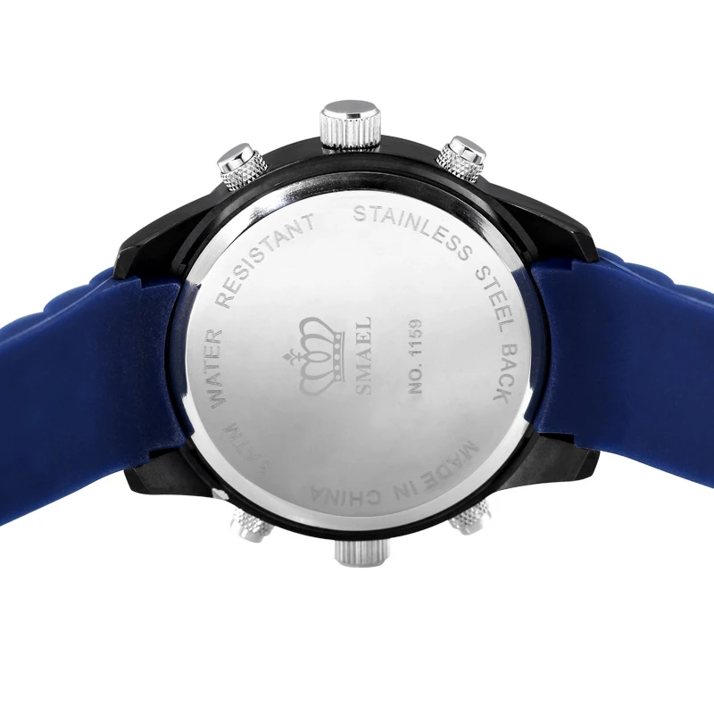 SMAEL мужские спортивные часы водостойкие военные кварцевые цифровые Будильник