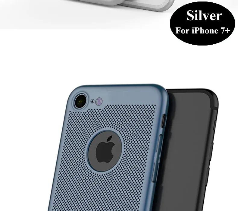 Дышащий чехол для iPhone X, 8, 8 Plus, 7, 7 Plus, 6, 6S Plus, тонкий жесткий защитный чехол для iPhone 6, 6 S, 7, 8 Plus, Роскошный чехол для телефона s