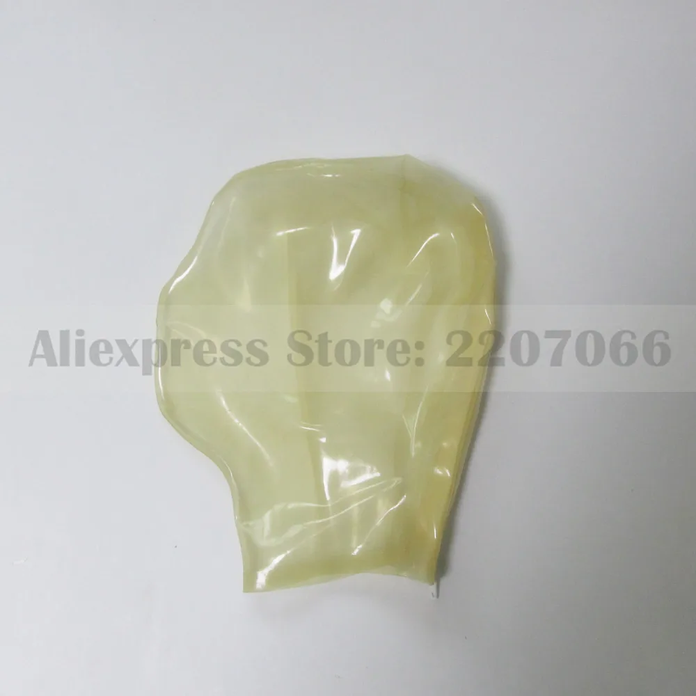 Прозрачный Унисекс латексные резиновые колпаки маска с ноздрей открыт ручная