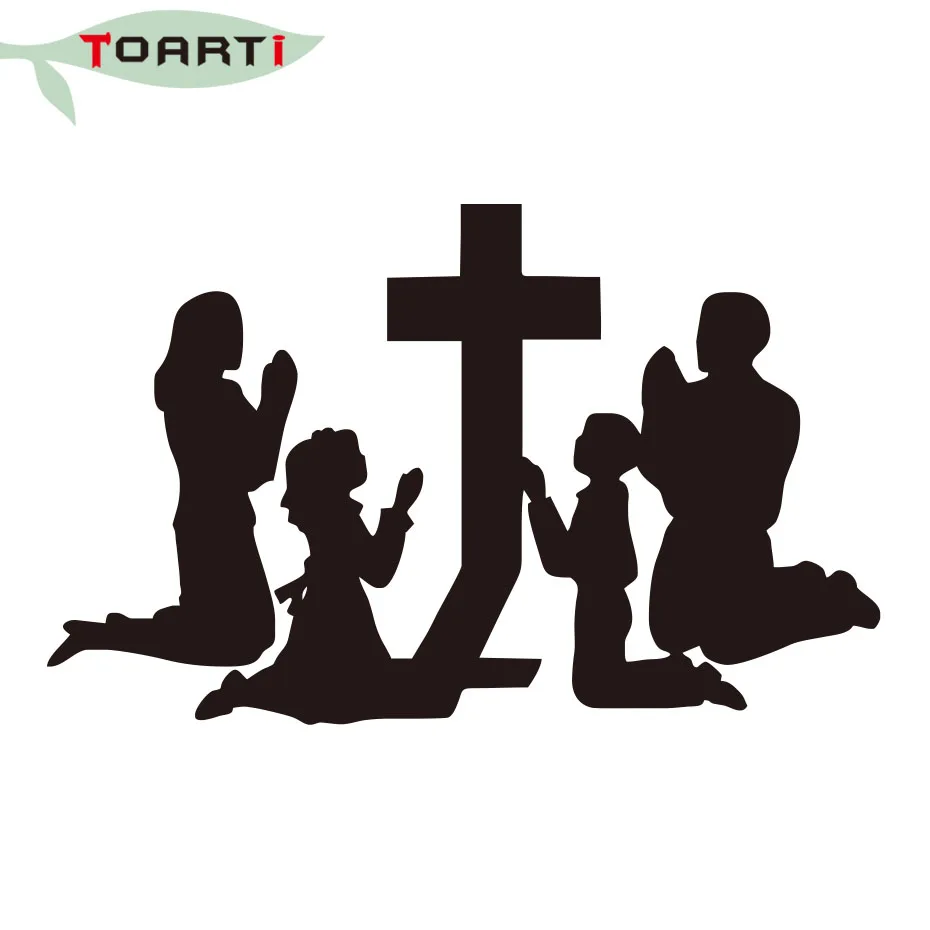 Виниловые наклейки для автомобиля с надписью Family mouly at the Cross Western Religion Jesus Devil God Car
