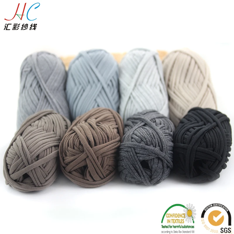 Jingxing, OEKO TEX Экологичное качество, 4X100 г Упаковка, ручная вязание крючком Футболка пряжа спагетти пряжа для DIY сумки шапки