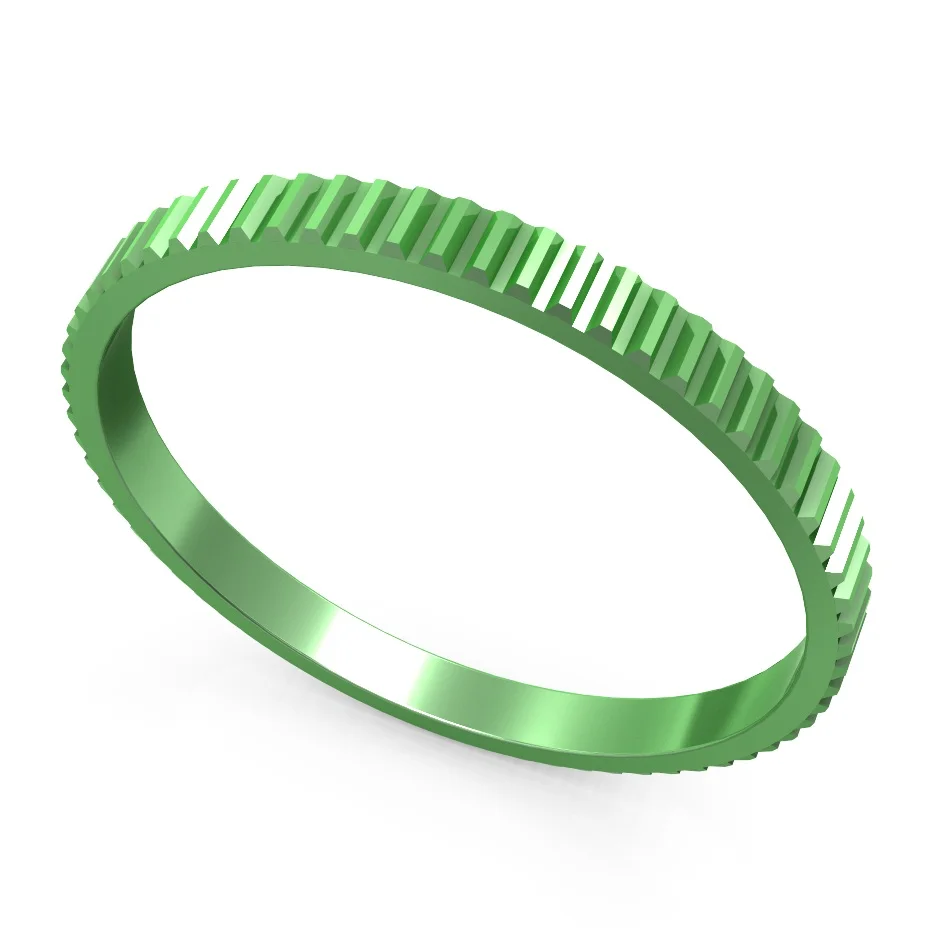 Green Inner Ring Floya 2 мм ширина заполненное кольцо шестерни аксессуары внутренние кольца Сменные алюминиевый материал для женщин Персонализированные красочные - Цвет основного камня: Green Inner Ring