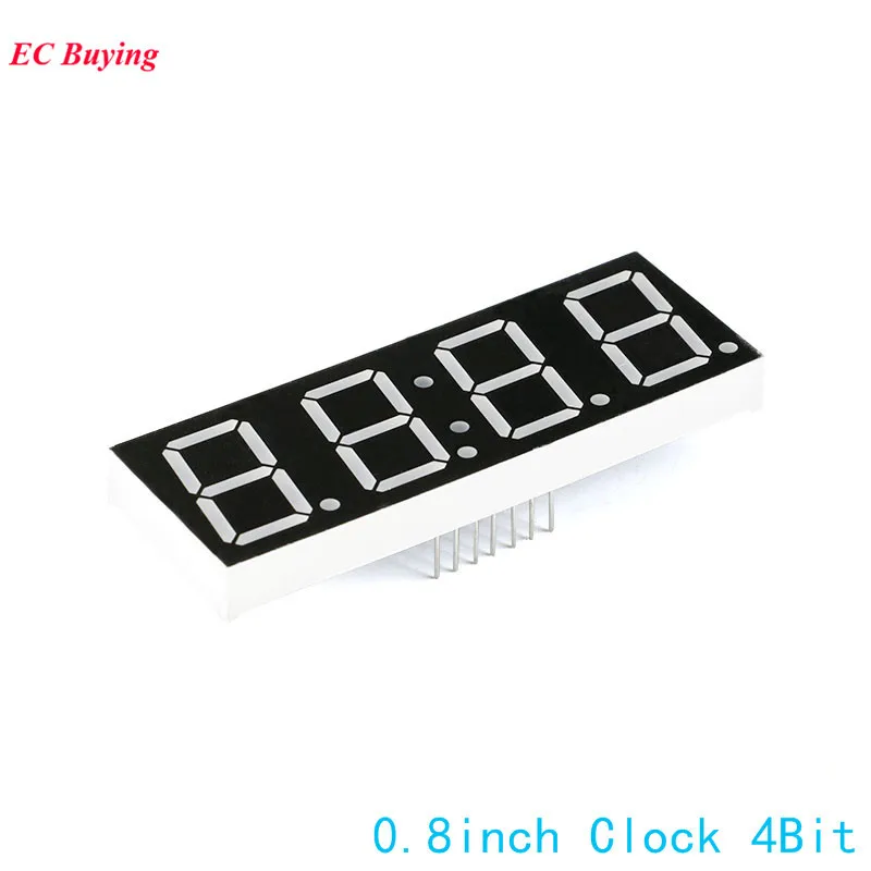 1 шт. 4 битные 7 сегменсветодиодный светодиодные часы 0 8 дюйма|7 segment led clock|segment