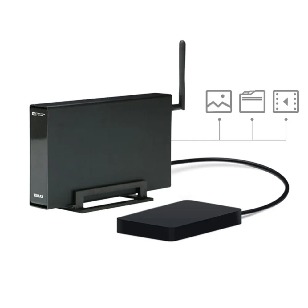 2.5/3.5 inch USB 3.0 2.0 To SATA HDD Enclosure Hard Disk Case up to 6TB With WiFi Router Wireless storage Function | Компьютеры и офис