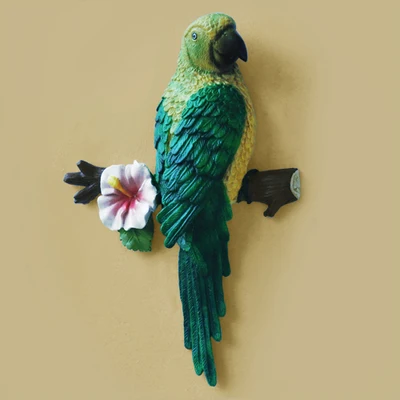 

bird garden resins parrot wall decorations wall decoration parrots decoration crafts background wall hanging
