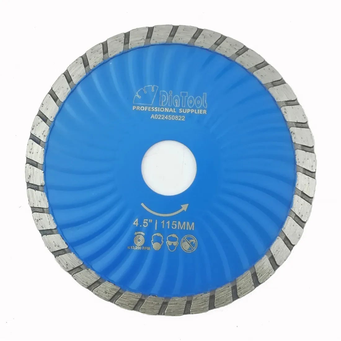 

DIATOOL 115mm Hot pressed Diamond turbo Blade 4.5 Inch Diamond Cutting Disc stone concrete Diamond Wheel Saw blade