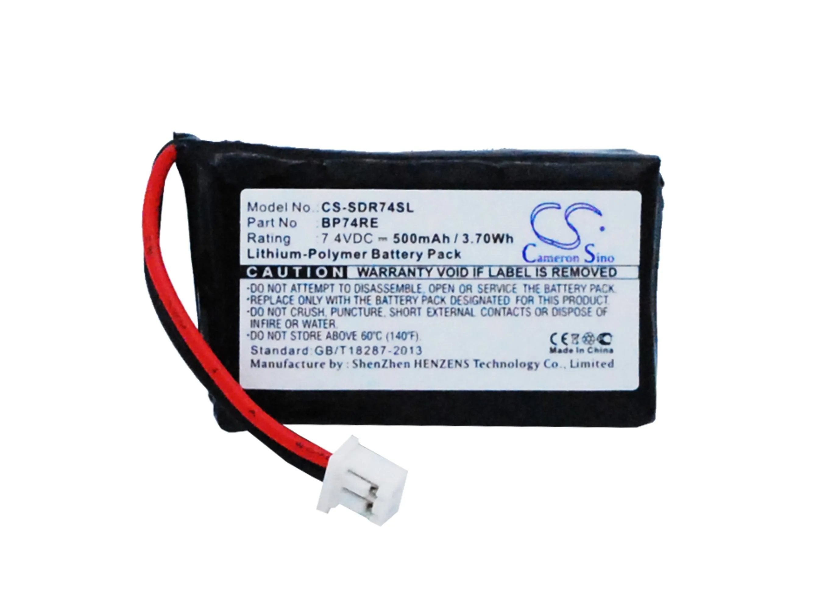 Аккумулятор Cameron Sino 500 мАч BP74RE для Dogtra Edge Collar/Receiver/RT Collar/RT Remote/RX|Цифровые
