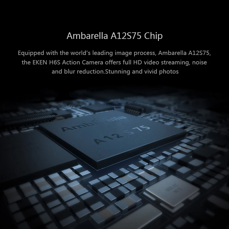 EKEN H6s 4K+ Ultra HD 14MP с дистанционным управлением EIS спортивная видеокамера Ambarella A12 Чип Wifi 30 м Водонепроницаемая экшн-камера Panasonic