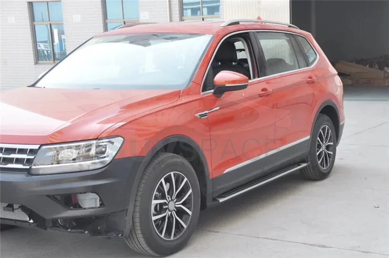Алюминий, пригодный для VW Tiguan L LWB шаг в сторону подножку Нерф Бар автомобиль-Стайлинг стиль