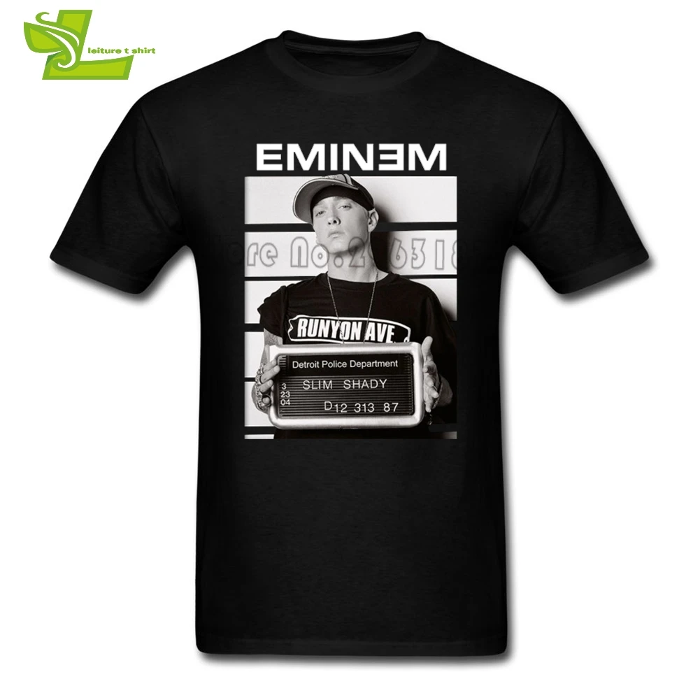 Мужская Тонкая футболка Eminem модная летняя удобная мужская из 100% хлопка новейшая