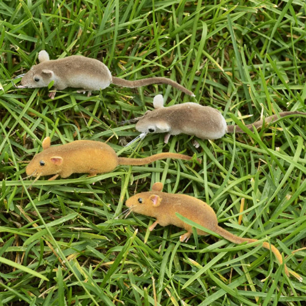 3x True to Nature Mice Животное украшение мышь магнит на холодильник наружный патио