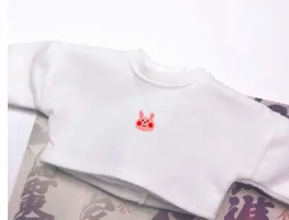 C cartoon T shirt B256 Blyth кукольная одежда детский подарок 1/6 куклы аксессуары платье ручной работы свитер плиссированная юбка розовый цвет - Цвет: C cartoon T shirt