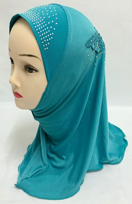 (12 шт./лот) 2016 новый стиль для маленьких девочек мусульманский хиджаб детский