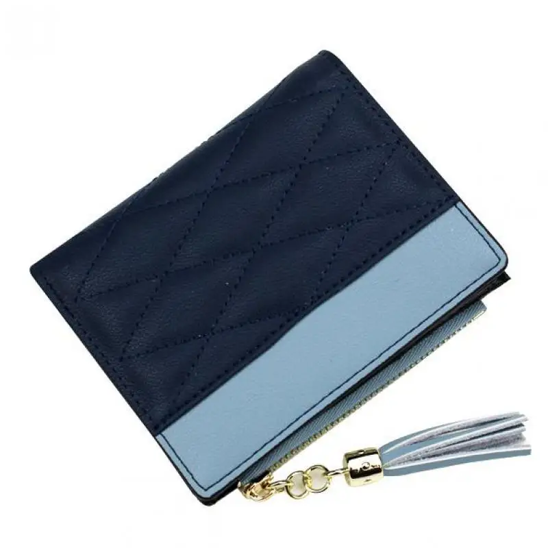 Кошелек женский из натуральной кожи с кисточками в клетку | Багаж и сумки