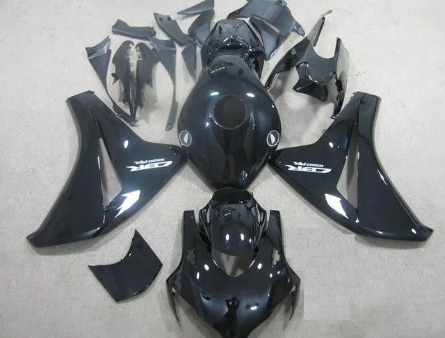 H-INJECTION пресс-форм из АБС-пластика черный обтекаемой формы для Honda CBR1000RR 2008 2011 CBR1000