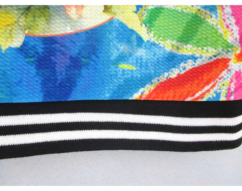 Женский укороченный топ с принтом птиц и цветов новинка 2016 года дизайнерское