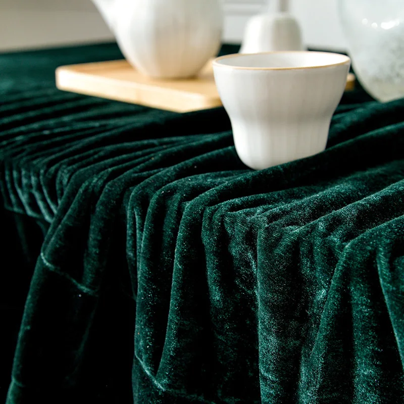 Бархатная скатерть Современная Минималистичная ткань искусственная обеденный