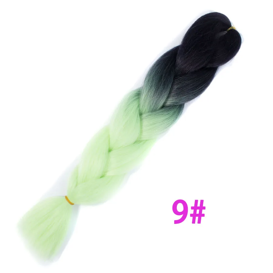 VERVES плетение волос 5 шт./упак. 24 ''большие синтетические косы 100 г/шт. ombre Цвет термостойкие волокна для наращивания волос - Цвет: P4/30