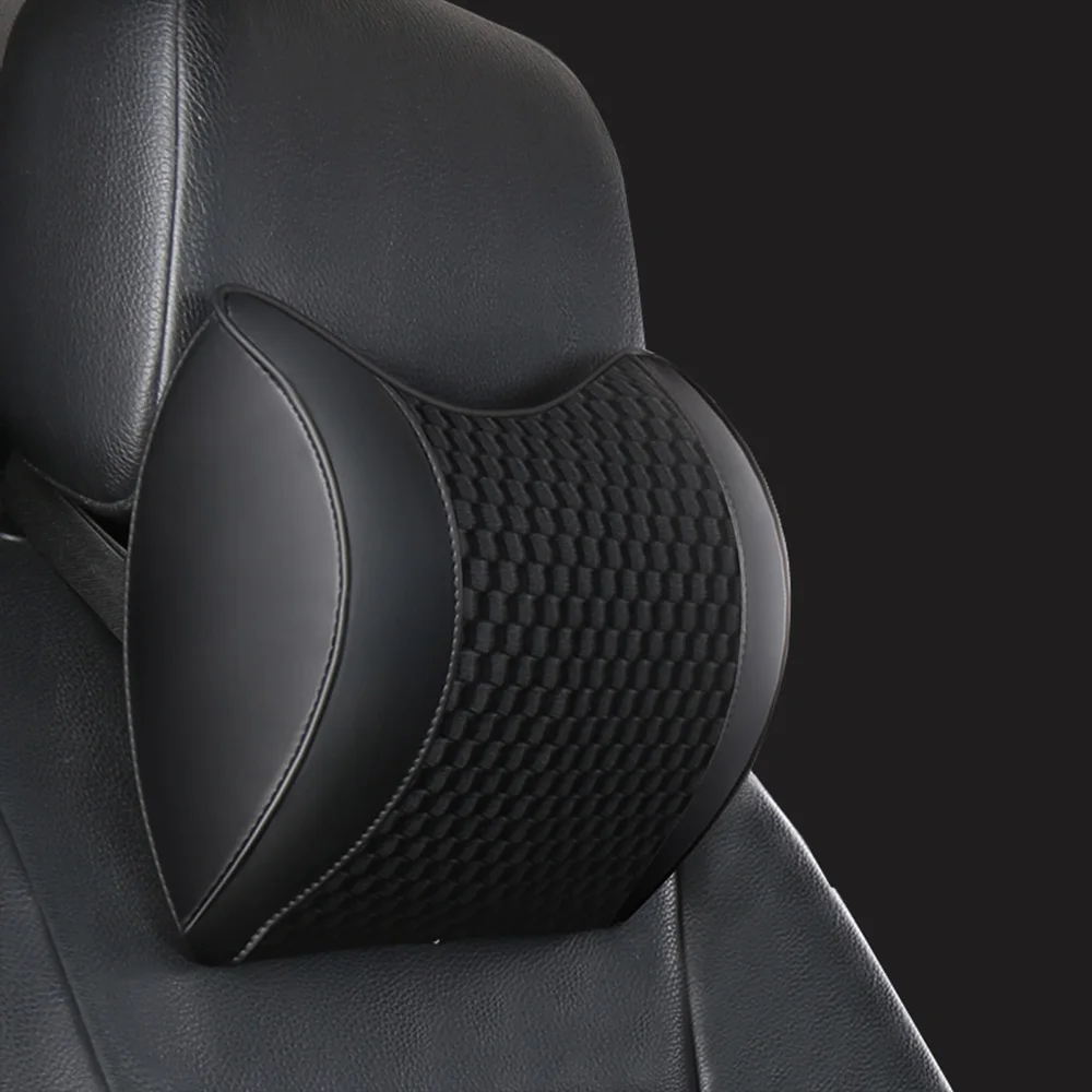 Black-B-Neck JINSERTA, новинка, подголовник для автомобиля, подушка для шеи, 3D, дышащая, подушка для спинки сиденья, поясничная, поддерживающая, подушка для отдыха, для автомобиля, аксессуары - Цвет: Black-B-Neck