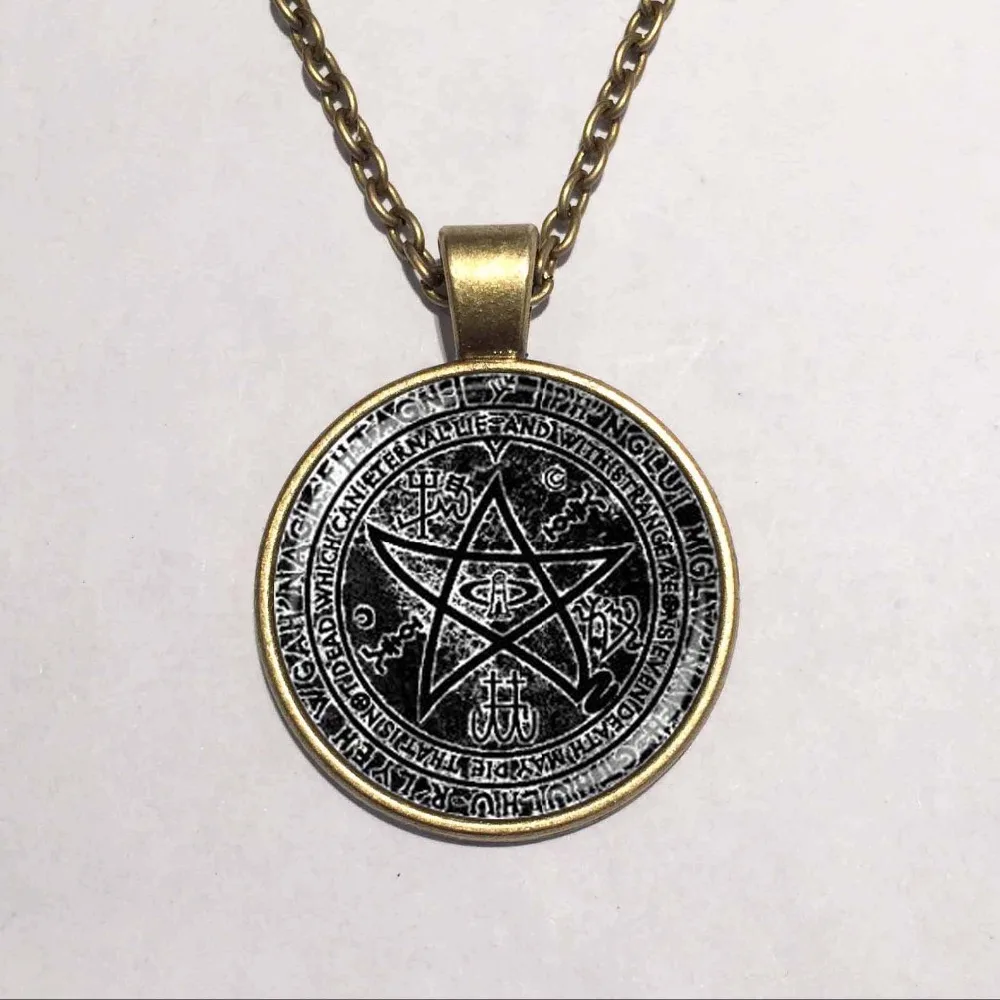 Лидер продаж стеклянный купол ювелирные изделия necronomicon старый знак/sigil of gateaway