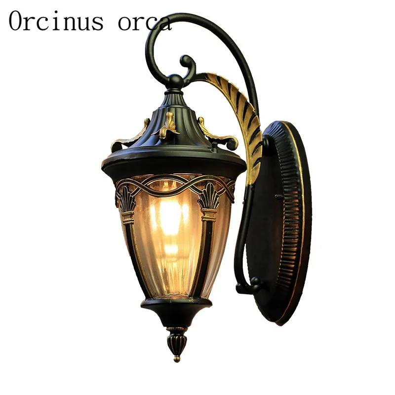 

Outdoor waterproof corridor wall lamp European style industrial retro LED bedroom living room American modern wall lamp