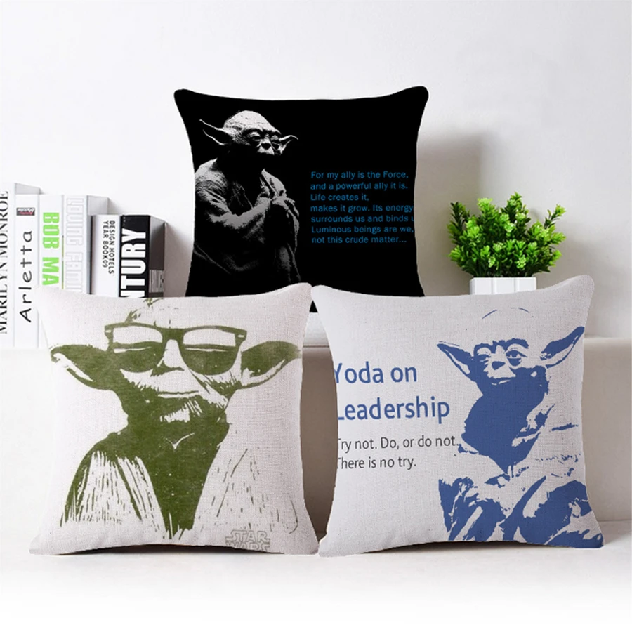 Хлопок лен квадрат Голливуд фильмы Звездные войны декоративная наволочка кресло