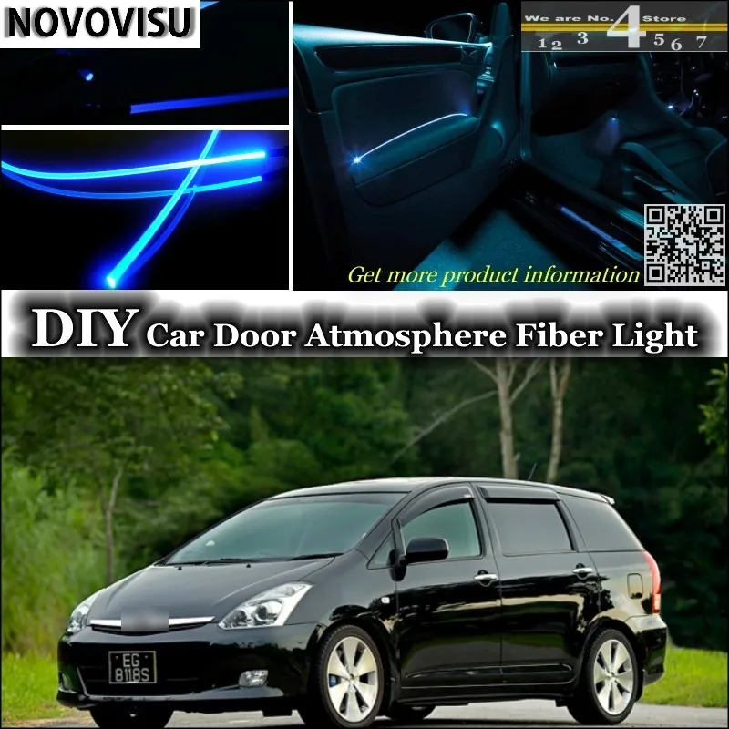 Novovisu для toyota wish интерьер окружающего света настройки атмосферу волоконные