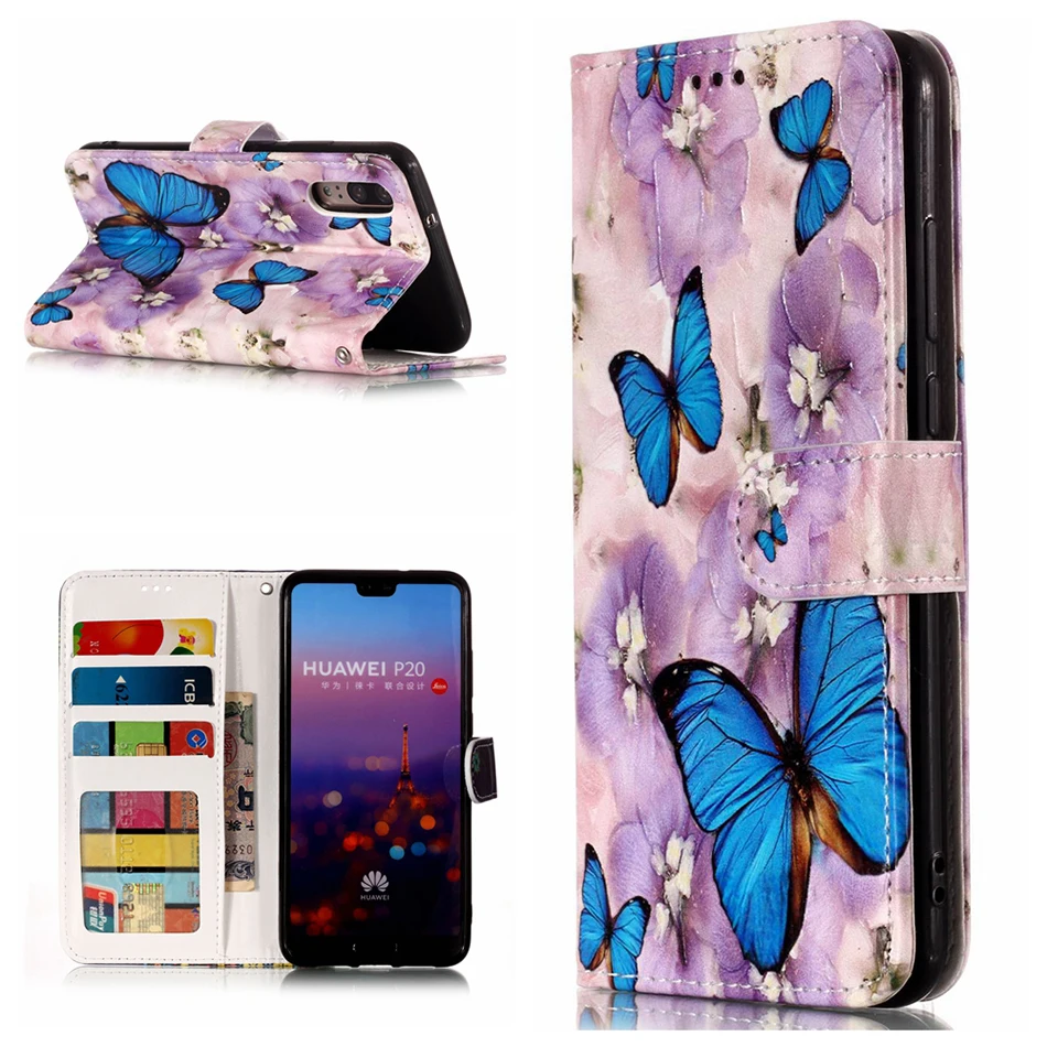 Чехол-книжка из искусственной кожи чехол-портмоне для huawei P8 Lite P10 плюс P20 P9 Lite mini Коврики 9 10 Pro Y9 наслаждаться фотоаппаратов моментальной печати 7S 7X чехол Fundas B06