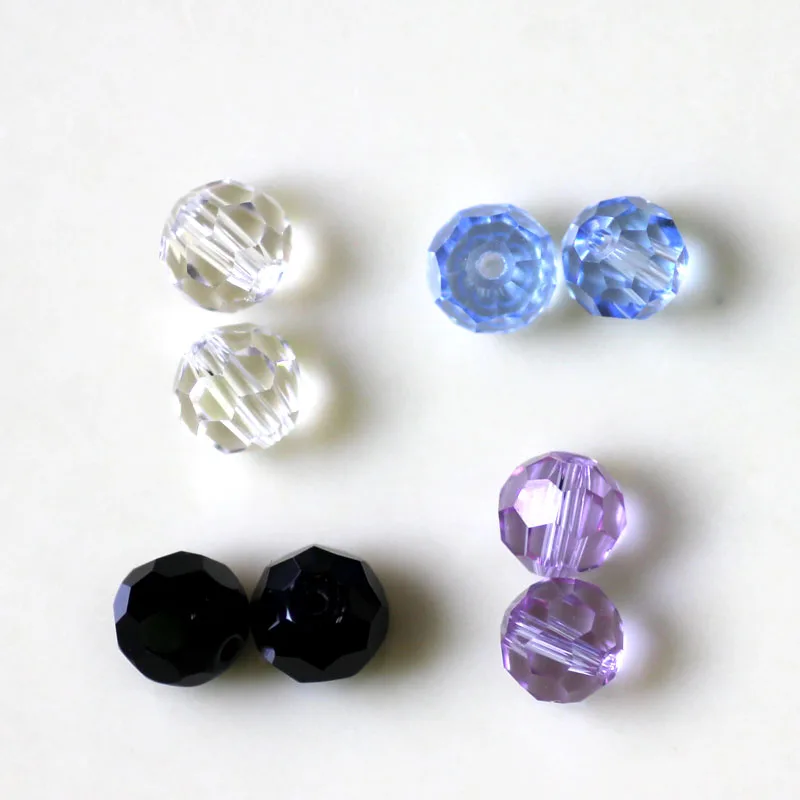 AAA 6 мм 100 шт./лот 32 Граненые Круглые Хрустальные стеклянные бусины разделительные