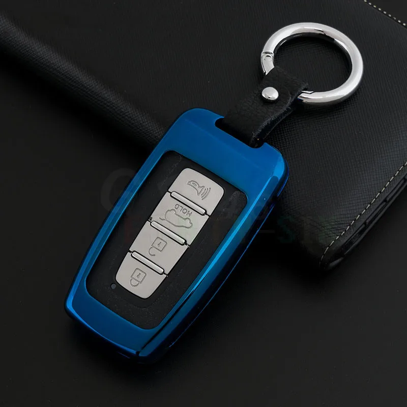 Брелок для автомобильного ключа из цинкового сплава и кожи чехол KIA Sportage Sorento Hyundai