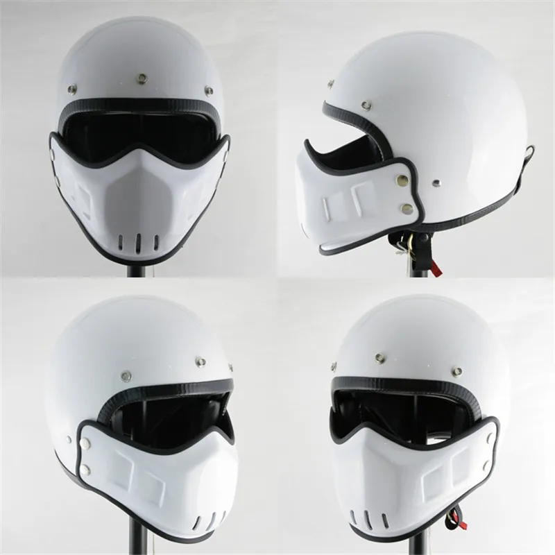 

TT CO open face motorcycle helmet vintage scooter retro helmets with windproof mouth personalized cruise style M L XL XX