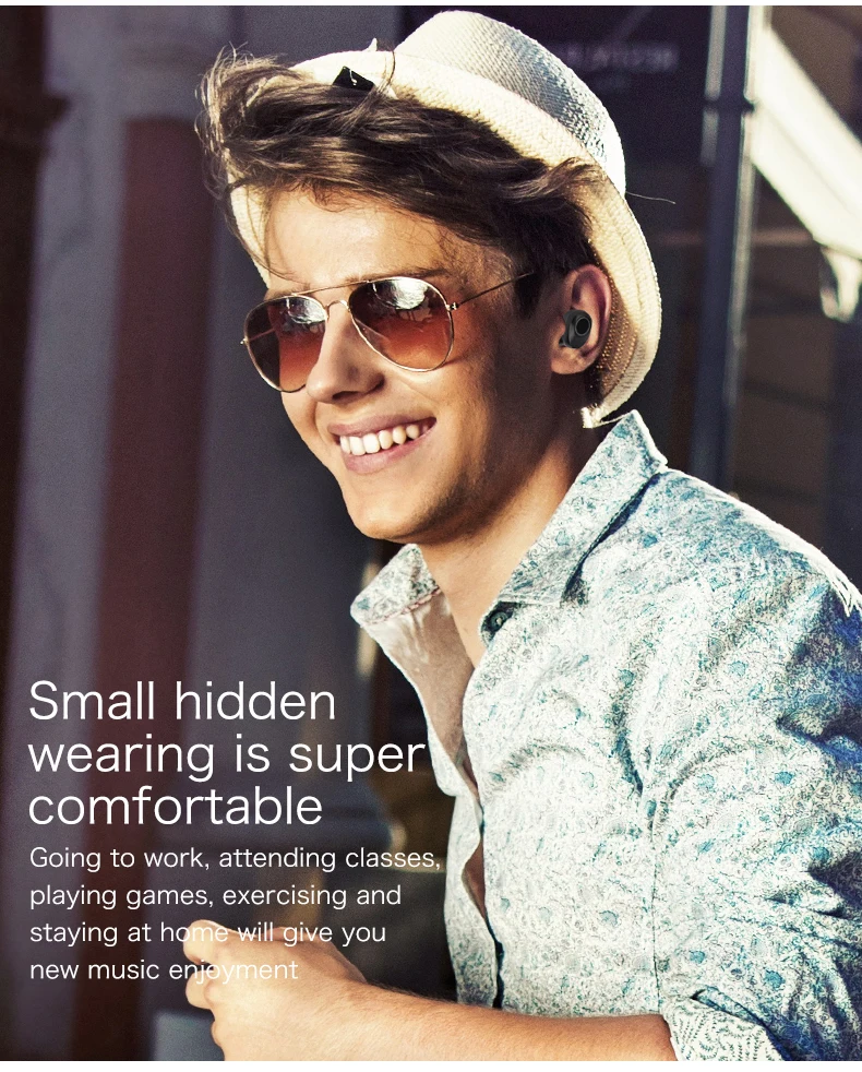 Наушники Bluetooth 5,0 настоящие Беспроводные стереонаушники с дисплеем питания зарядная коробка для iPhone X Xiaomi sony гарнитура