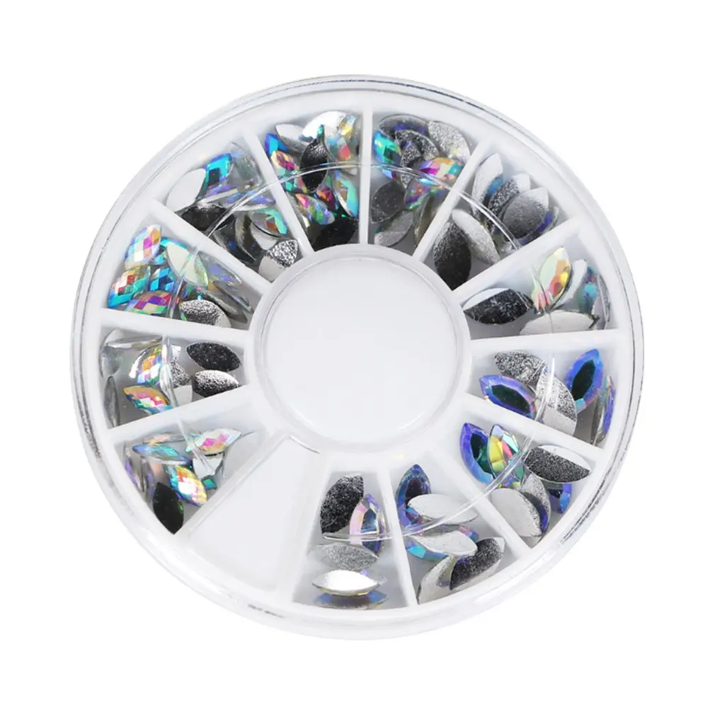 Декорации для ногтей из глиттера в форме лошадиного глаза, акриловые, эллипсоидные, подходят для макияжа.