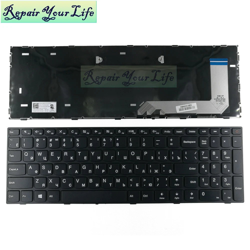

5N20L25937 110-15 110-17 Russian Keyboard for Lenovo IdeaPad 110-15ISK 110-17ACL 110-17IKB 110-17ISK RU Keyboard Black frame