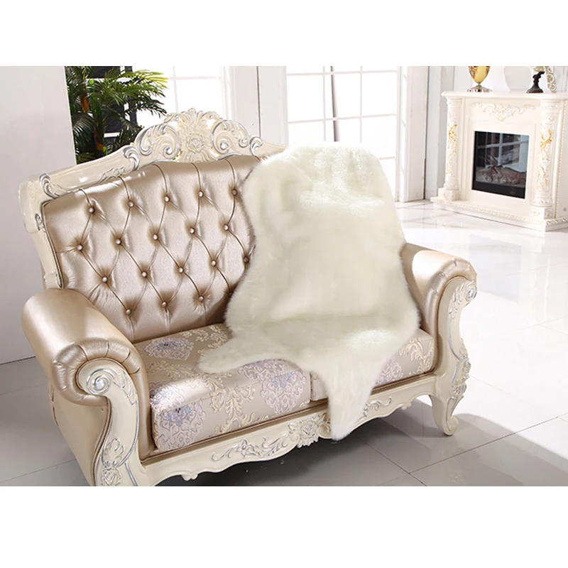 Искусственная овчина пушистое меховое покрытие для кресла дивана коврик спальни