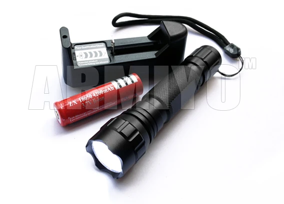 Armiyo 501B 5 режимов (Hi Mid Low Strobe SOS) светодиодный тактический вспышки светильник 1300